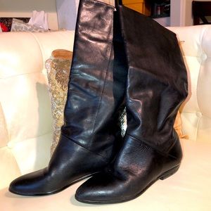 Black Vegan Leather Boots